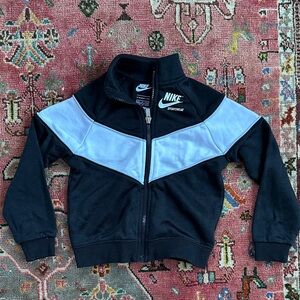 Nike Black and White Zip-Up Jacket